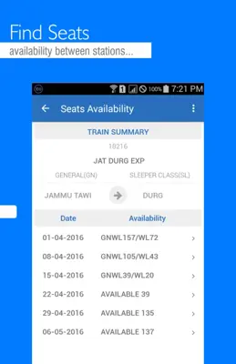 Indian Railway IRCTC android App screenshot 4